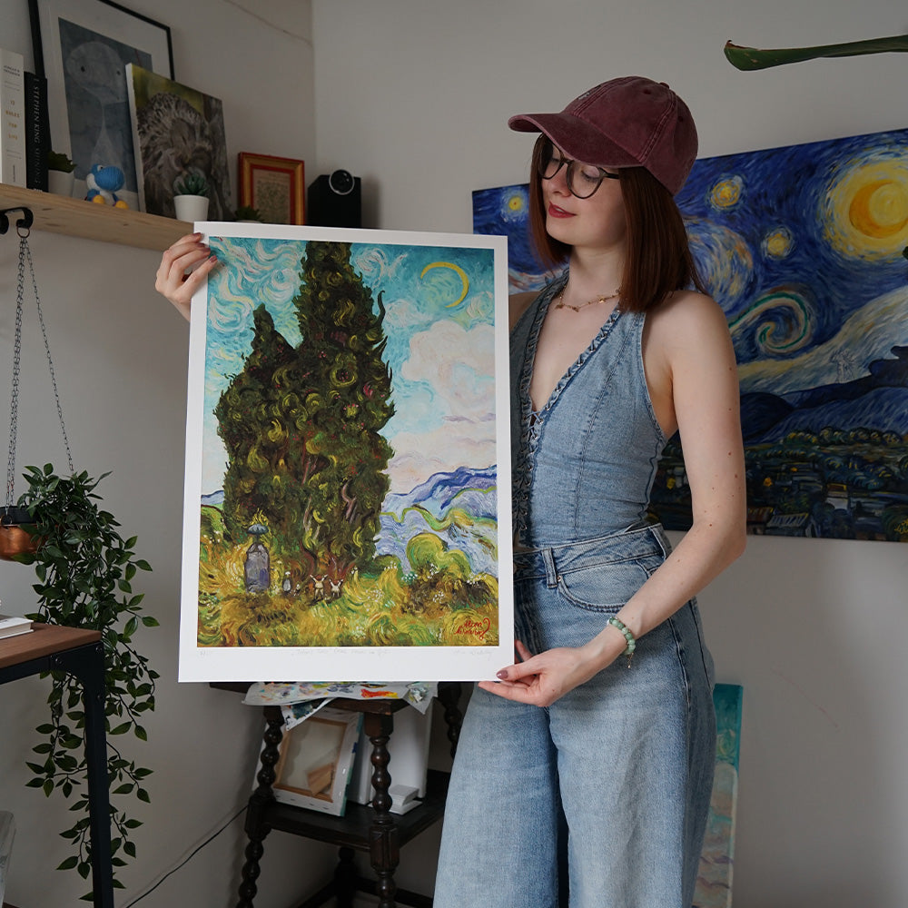 Limited Edition - "Totoro's Trees" Fine Art Print A2