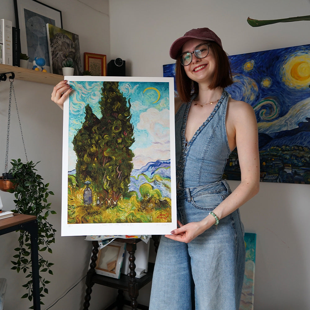 Limited Edition - "Totoro's Trees" Fine Art Print A2