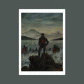 "Der Wanderer über Night City" Fine Art Print